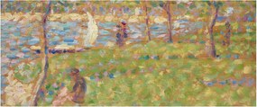 Tablou - Georges Seurat, Study for "La Grande Jatte", reproducere (120x50 cm)
