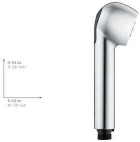 WENKO 25118100 - Cap de duș, Sistem de economisire a apei, 4,6 x 4,6 cm, cromat