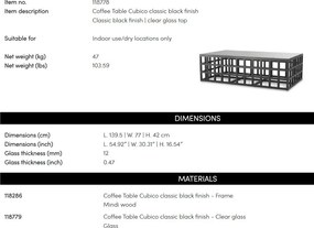 Masuta de cafea design LUX Cubico