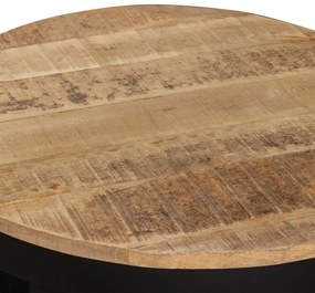 Masa laterala din lemn masiv de mango nefinisat, 60 x 40 cm 1, Lemn masiv de mango nefinisat