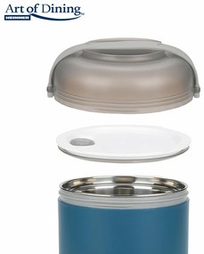 CASEROLA TERMICA 600 ML, LOCA, ALBASTRU