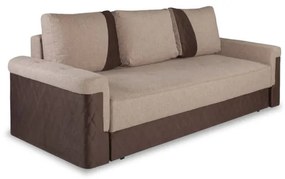 Canapea Extensibila Torino Lift Cu Lada Maro, 233 X 72 X 92 Cm