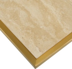 Masuta laterala design LUX cu blat din travertin Cocktail