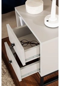 Noptieră GLIMMER 50x45,2 cm gri/negru