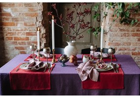 Suporturi pahare din in roz 4 buc. – Linen Tales