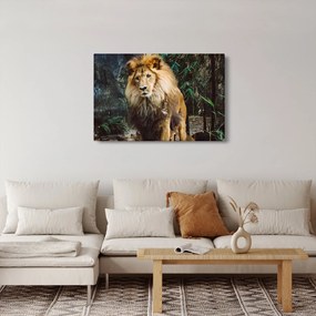 Tablou cu leu în natură (90x60 cm)