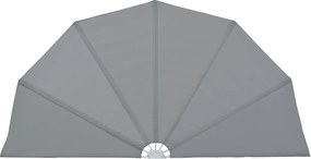 vidaXL Copertină laterală pliabilă de terasă, gri, 160 cm