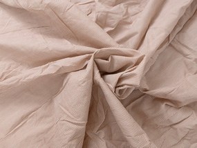 Cearsaf de pat din bumbac cu elastic Culoare maro, LINE 90 x 200 cm