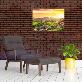 Tablou cu valea Hampi în India (70x50 cm)