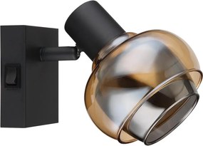 Globo 54309-1B - Aplica de perete cu spot TOKKI 1xE14/40W/230V neagră