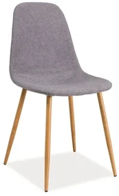 Scaun de masa Culoare Gri / Stejar, FOX