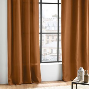 Draperie maro din microfibră 140x280 cm Absolu – douceur d'intérieur