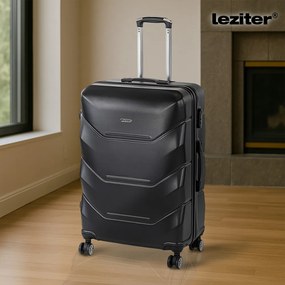 TraveLux Max X gurulós bőrönd szett fekete