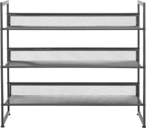 Pantofar MENOLA, negru, metal, 73x30x60 cm
