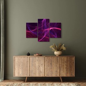 Tabloul abstract cu linii curbe (90x60 cm)