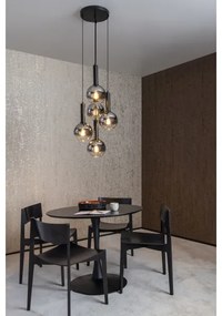 Lustră pe cablu Lucide 45402/15/30 MARIUS 5xE27/40W/230V negru