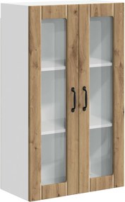 vidaXL Dulap suspendat de bucătărie Stejar Artizanal 60 x 31 x 100 cm