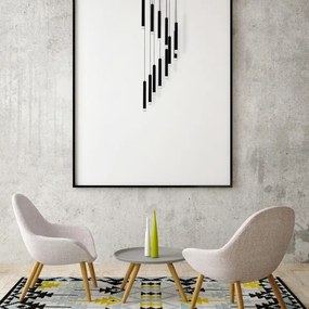 Candelabru LED pe un șir CARBON 12xLED/12W/230V