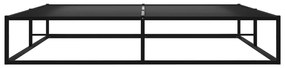 Cadru de pat, negru, 160 x 200 cm, metal