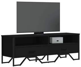 vidaXL Dulap TV, negru, 122x34x41 cm, lemn prelucrat