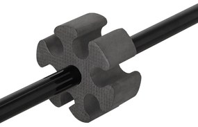 SPORTNOW Plasă de badminton, plasă portabilă, înălțime ajustabilă 107-155 cm, cu geantă de transport, cadru metalic, negru, galben | Aosom Romania