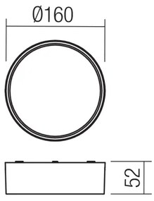 Plafonieră LED de exterior Redo 90494 URANIA LED/10W/230V 3000K IP65 alb