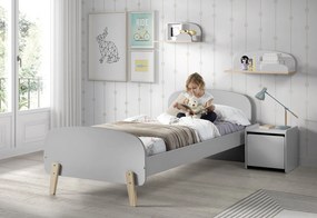 Poliță de Perete Kiddy 45 cm, pentru Camera Copii, Gri Rece – Vipack
