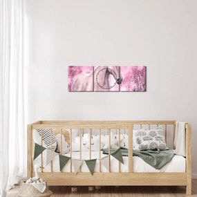 Tablou - Cal pictat (cu ceas) (90x30 cm)