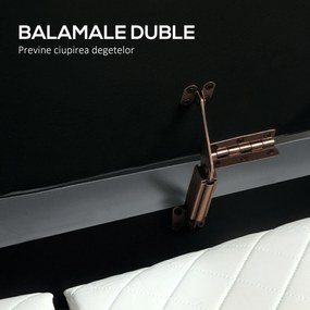 HOMCOM Bancă de Depozitare pentru Intrare Ovală 72L cu Design Scanalat, Capac Ridicabil și Șezut Capitonat, Bancă de la Capătul Patului Pouf în Catifea și Picioare de Lemn de Pin, 108x44x43.5 cm, Gri | Aosom Romania