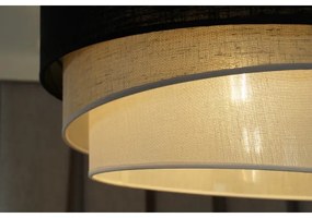 Lustră aplicată Duolla TRIO 1xE27/15W/230V d. 45 cm negru/gri/alb