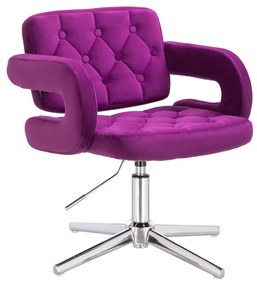 HR8403CROSS Scaun Fucsia Catifea