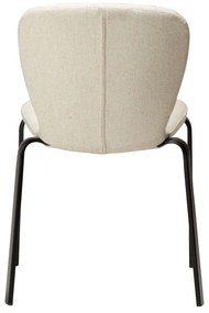 Scaun de dining crem tapițat Heap – DAN-FORM Denmark