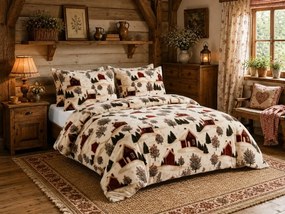 Lenjerie cocolino FARM HOUSE crem Dimensiune lenjerie de pat: 70 x 90 cm | 140 x 220 cm