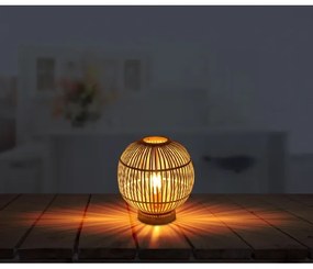 Lampă de masă HILDEGARD 1xE27/60W230V bambus Globo 15368T