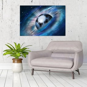 Tablou - Fotbal în spațiu (90x60 cm)