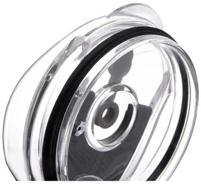 Cană termos neagră cu pai 1,2 l Termo – Orion