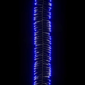 Instalatie tip cluster cu 2000 LED-uri, albastru, 40 m, PVC 1, Albastru si verde inchis, 17 m