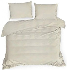 Lenjerie de pat de calitate fata-verso de culoare bej Lăţime: 180 cm | Lungime: 200 cm