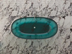 Cada Freestanding AquaVibe Crystal 170, Ovală, Transparentă, 170 cm