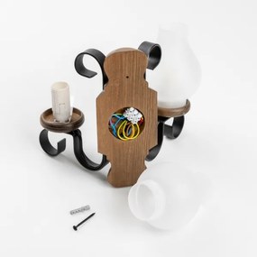 Aplică Brilagi RUSTIC 2xE14/40W/230V fag/nuc