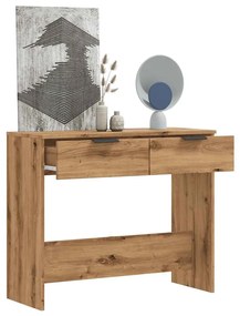 vidaXL Măsuță consolă, stejar artizanal,90x36x75 cm, lemn prelucrat