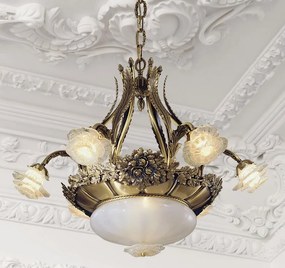 Candelabru design floral LUX realizat manual Rose