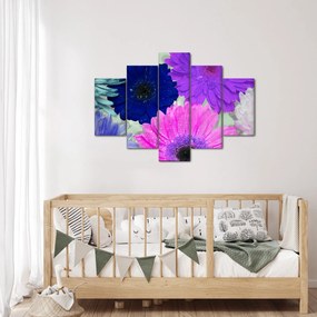 Tablou cu flori colorate (150x105 cm)