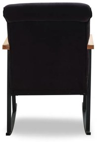 Scaun balansoar Yoka, Futon, 86x60x96 cm, metal, negru