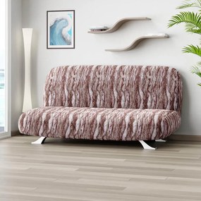 Huse bielastice OCEANO NOU bordo-maroniu 2fotoliu cu manere de lemn (l. 80 -140 cm)