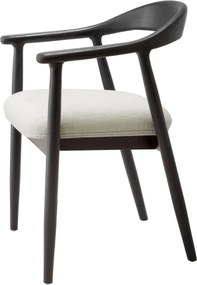 Scaun elegant design LUX Beale negru/ crem