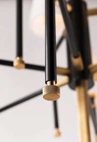 Candelabru LUX design clasic BOWERY bronz antichizat, cu 9 surse de lumina