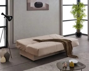 Canapea extensibila cu saltea relaxa si husa detasabila Genova, maro