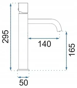 Baterie Tomi gri mat înaltă – H 29,5 cm