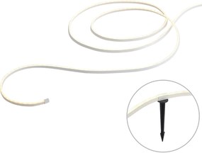 Bandă LED inteligentă 5 metri CCT 30W 350 lm 2700 - 6500K IP44 Incl. Pini de împământare